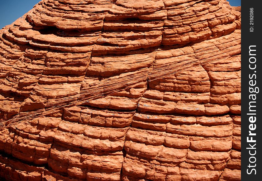 Red rock formations in the Valley of Fire