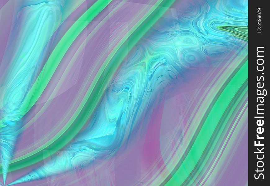 Multicoloured wavy curves, abstract background. Multicoloured wavy curves, abstract background