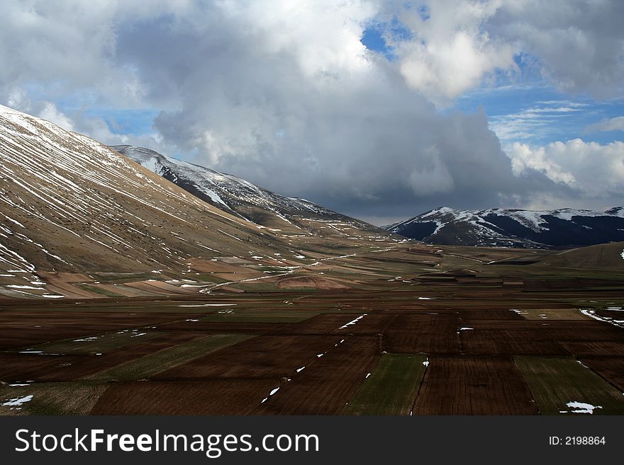 Castelluccio /winter Landscape