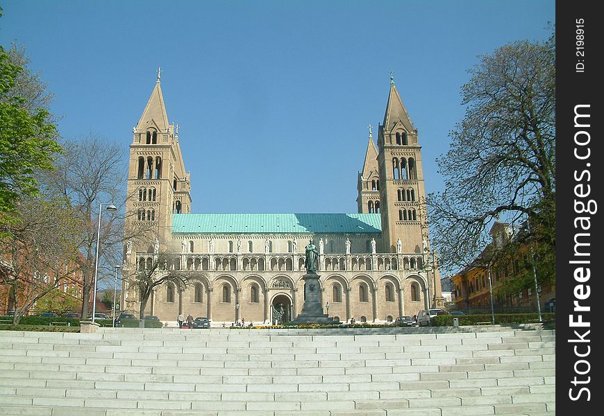 Building of the cathedral in Hungary