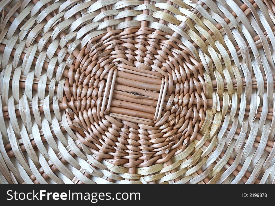 Background straw a circle