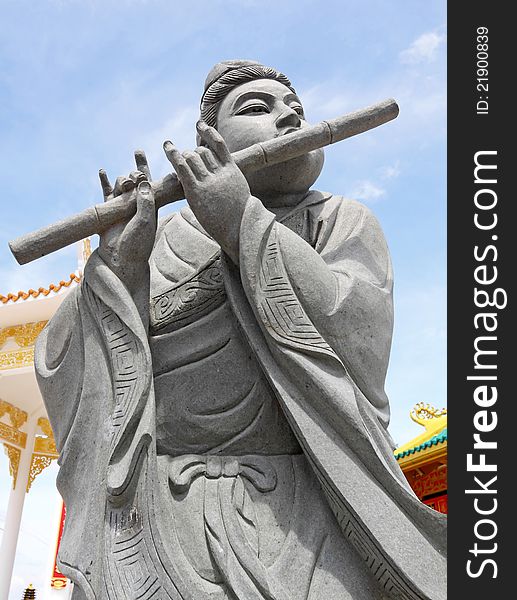 Chinese stone statue in phuket