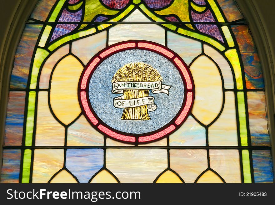 Religious Stain Glass Window