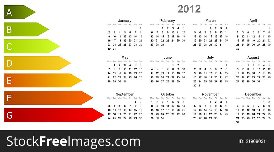 2012 Calendar Energy Efficiency in the Home English version