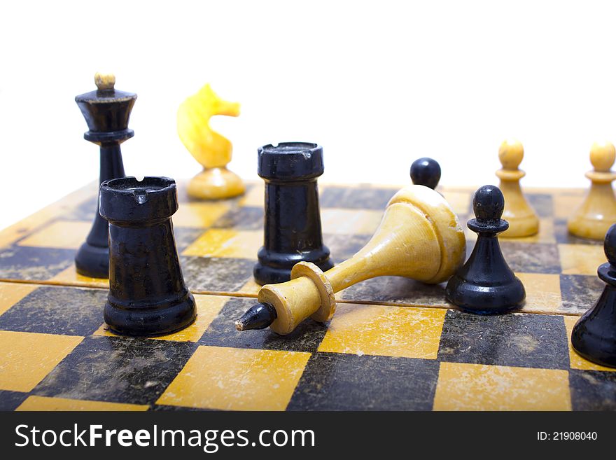 This is chess on board. It is theme of strategy.