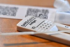 Antigen Test Kit For Digital Self-test In Austria, Europe Stock Photos Antigen Test Kit For Digital Self-test In Austria, Europe Stock Photos