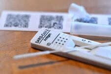 Antigen Test Kit For Digital Self-test In Austria, Europe Stock Images Antigen Test Kit For Digital Self-test In Austria, Europe Stock Images