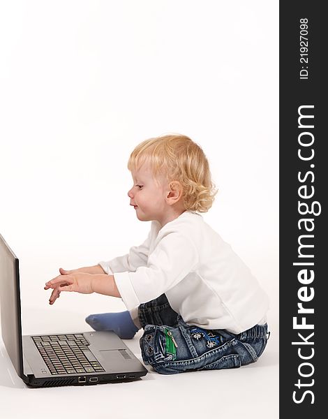 Little Boy with Laptop