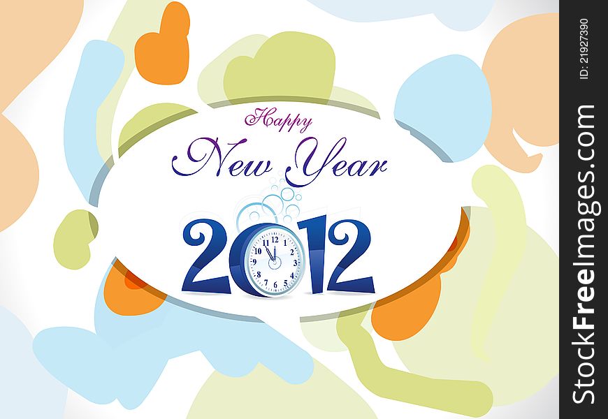 Abstract new year background vector illustration