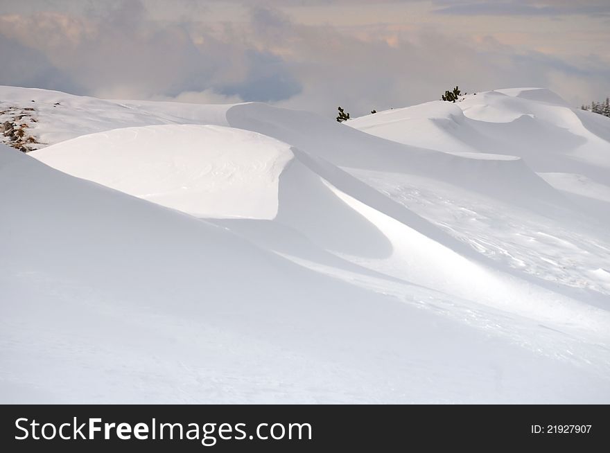 Tatra Mountains covered with fresh snow. Tatra Mountains covered with fresh snow