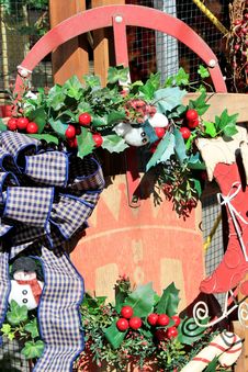 Christmas Sled Royalty Free Stock Photography