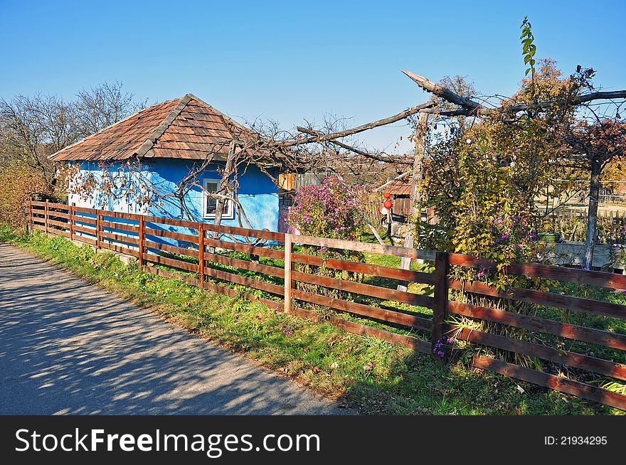 Ancient traditional house in transylvania land of romania. Ancient traditional house in transylvania land of romania