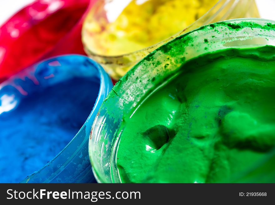 Colors for children finger painting. Colors for children finger painting