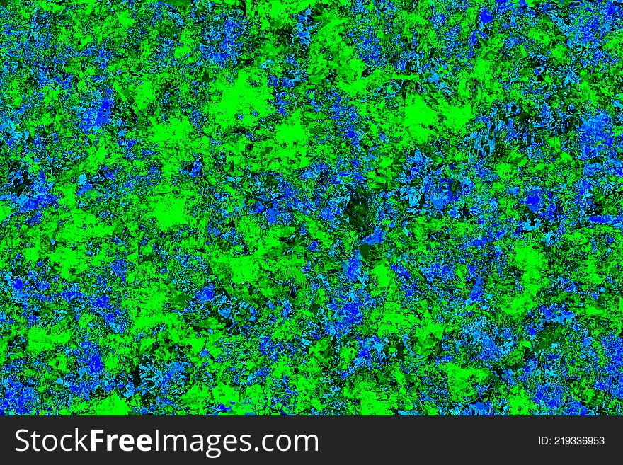 Bright green, blue and grey background with a large irregular marbled pattern. Bright green, blue and grey background with a large irregular marbled pattern