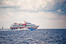 Ferry Crossing Sea Royalty Free Stock Images Ferry Crossing Sea Royalty Free Stock Images