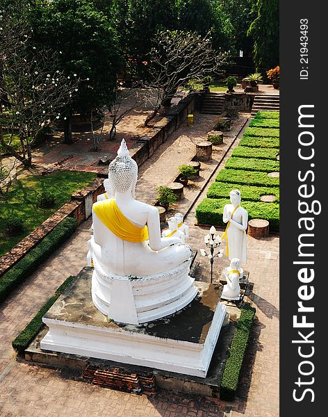 Wat Yai Chai Mongkol (Mongkhon) in Ayutthaya.