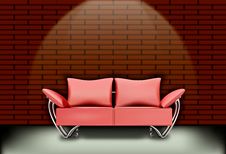 Sofa Living Room And Brick Walls Stock Image Sofa Living Room And Brick Walls Stock Image