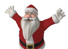 Free Santa Has Somrthing Exciting To Say! Royalty Free Stock Images - 21959589