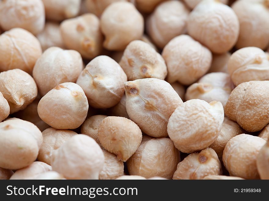 Detailed macro photography chickpea seed