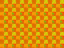 Seamless Red Orange Golden And Green Marbled Checkered Template Royalty Free Stock Photos