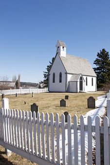 White Wooden Church - New Brunswick Stock Image White Wooden Church - New Brunswick Stock Image