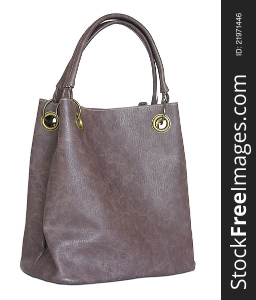 Women Leather Bag Isolated