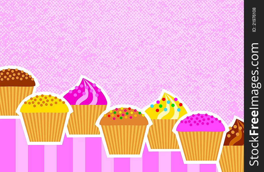 Background with cakes