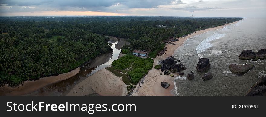 Beautiful Panorama Of Beach