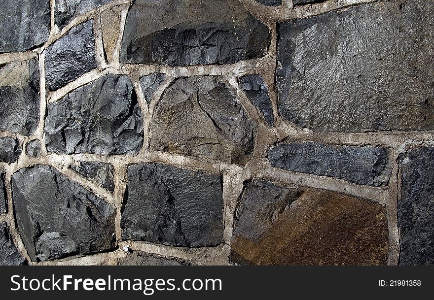 Stone Shapes In Urban Exterior Scene