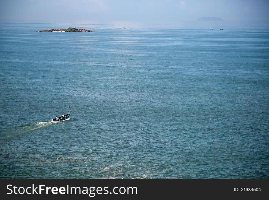 Beautiful view of beach, multiple color of ocean and sky. Beautiful view of beach, multiple color of ocean and sky