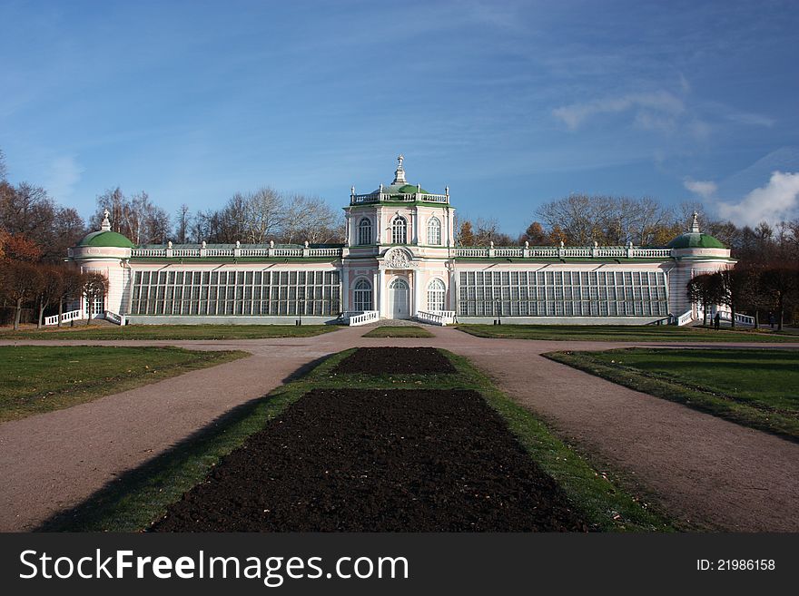 Moscow. Kuskovo Estate. Great Stone Greenhouse.