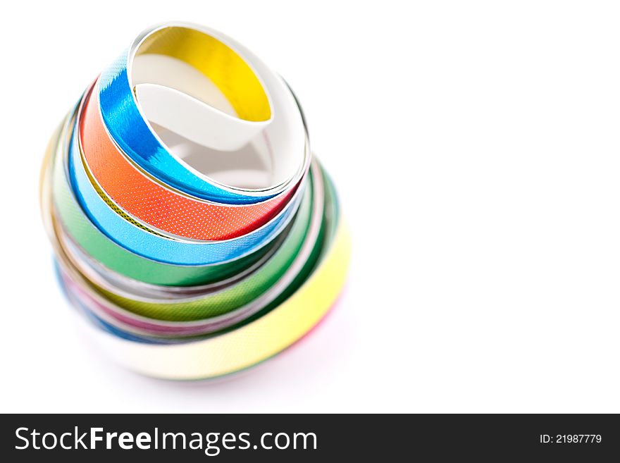 Ribbon isolated on a white background