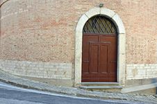 Round Walls Door Stock Photo Round Walls Door Stock Photo