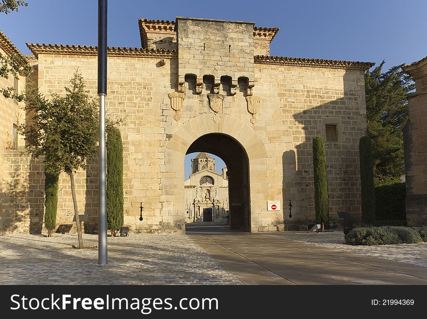 Monastery of Santa Maria de Poblet, located in the region Conca de Barbera. Tarragona