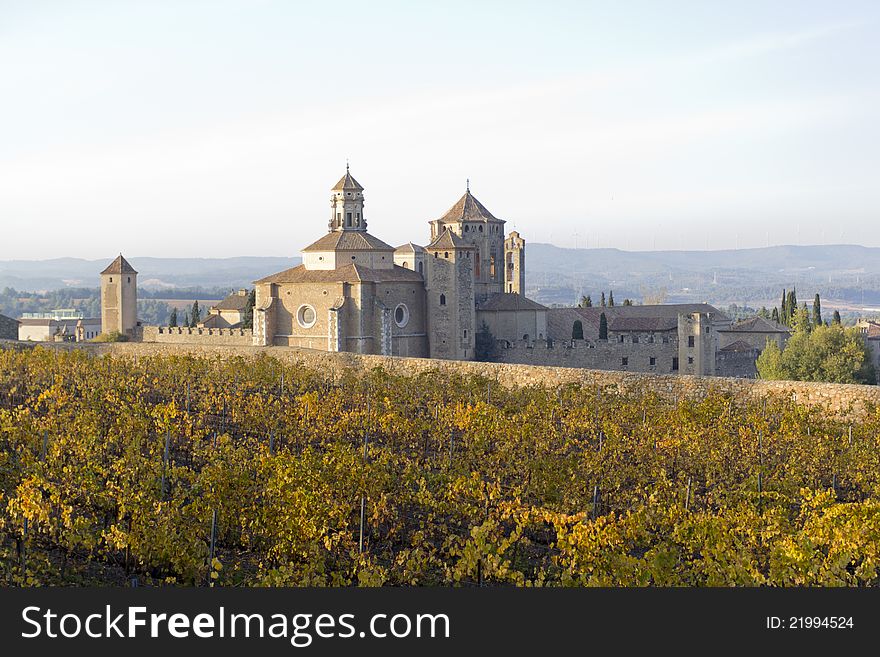 Monastery of Santa Maria de Poblet, located in the region Conca de Barbera. Tarragona