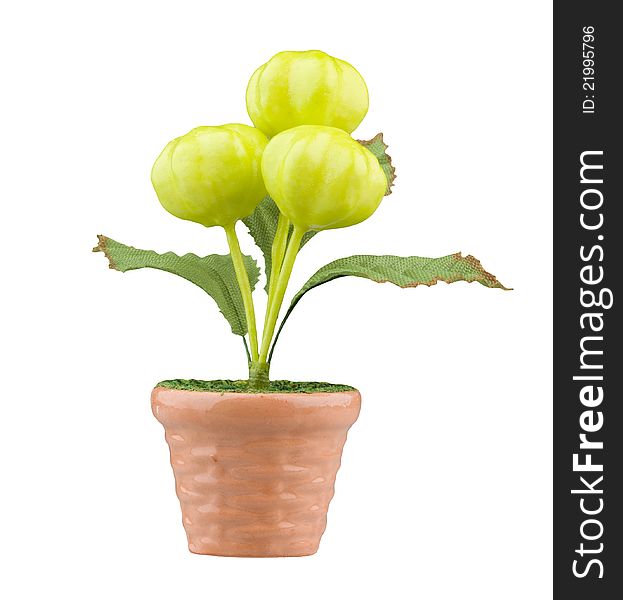 Artificial flower in vase