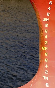 Depth Markings Stock Image Depth Markings Stock Image