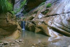 Grotto Waterfall Royalty Free Stock Photo