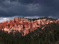 Storm Over Red Cliffs Stock Photography Storm Over Red Cliffs Stock Photography