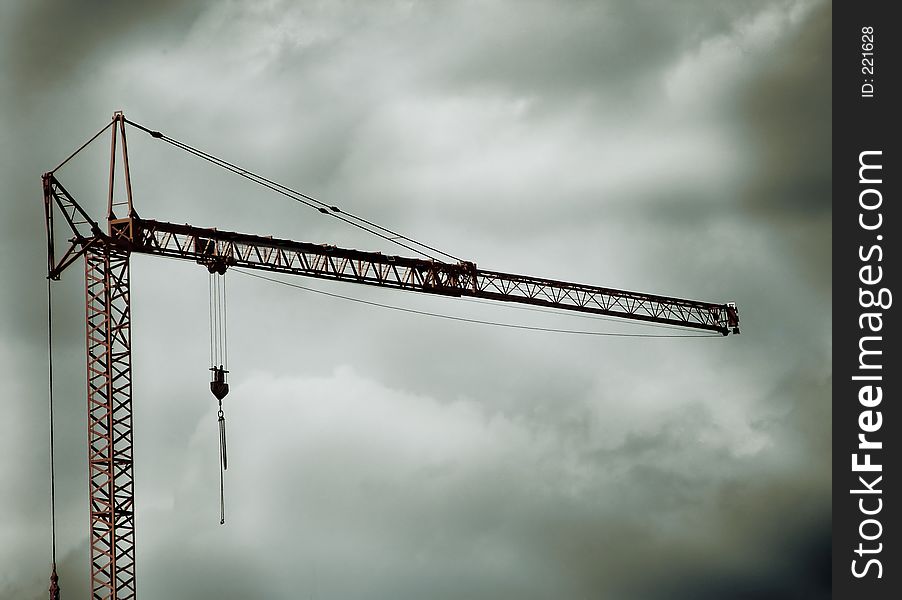 Shot of a crane