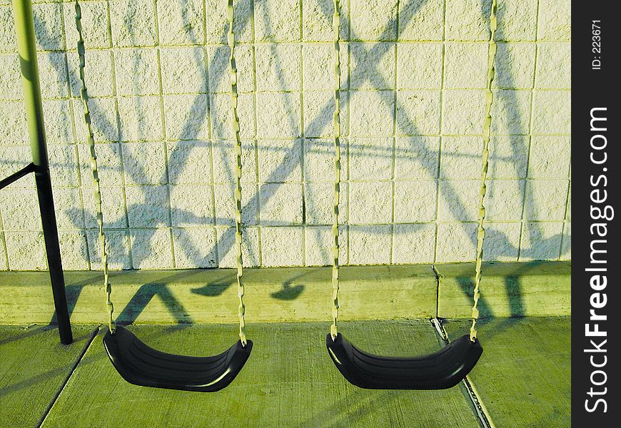 Swingset And It S Shadow