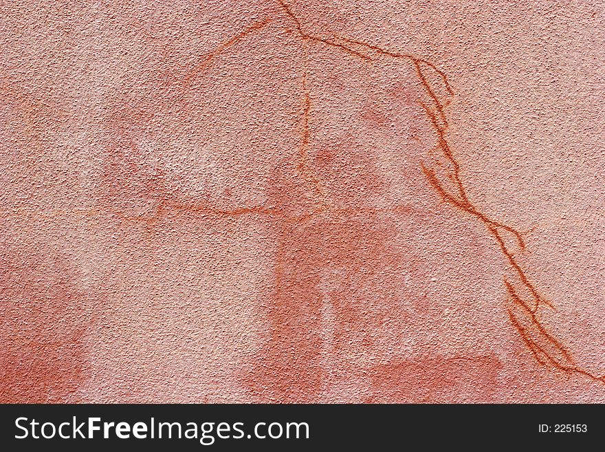 Closeup of pink stucco wall. Closeup of pink stucco wall.