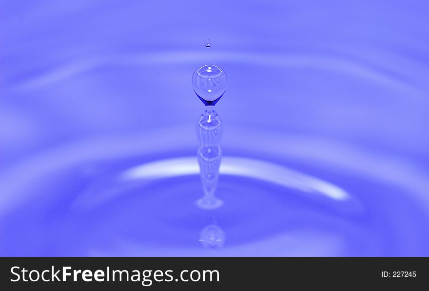 Water drops over blurred background