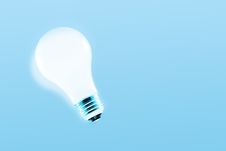 Glowing Light Bulb Stock Images