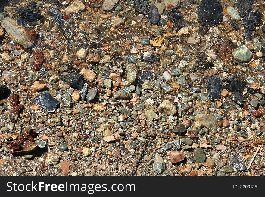 Wet Rocks And Stones