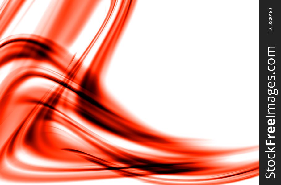 Abstract composition with flowing design