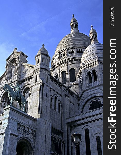 Paris Church With Lamp