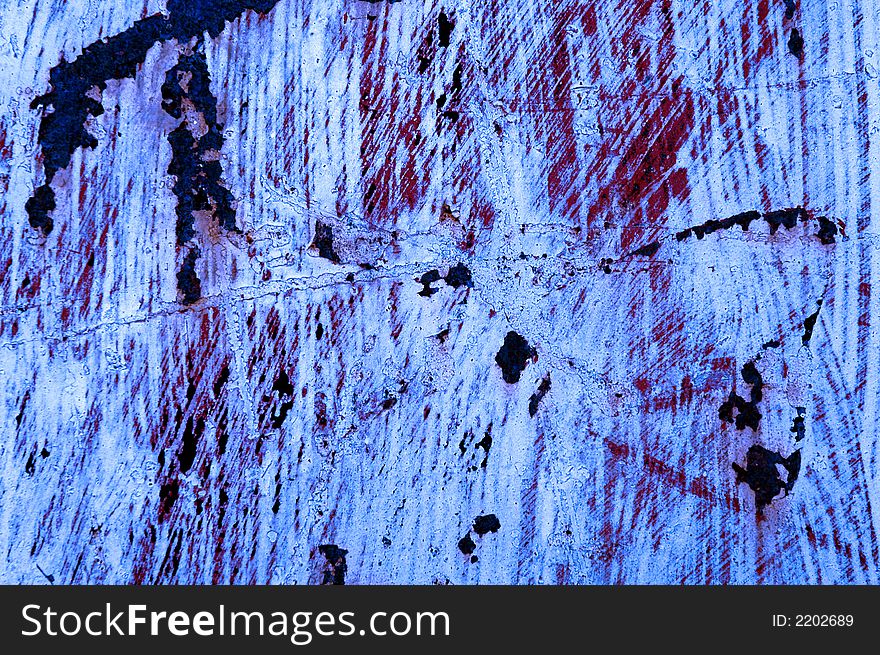 Detailed closeup of colorful rusty sheet of old metal. Detailed closeup of colorful rusty sheet of old metal