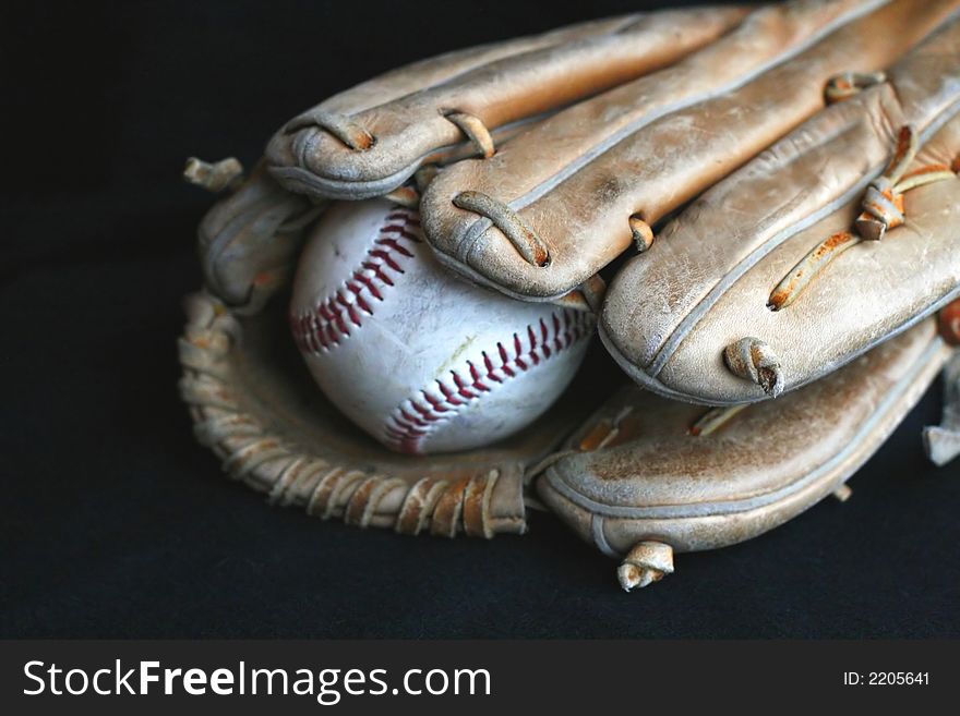 Baseball Mitt and Baseball Glove. Baseball Mitt and Baseball Glove