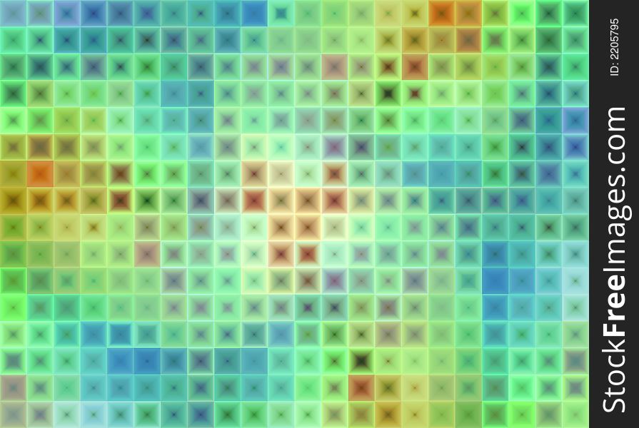 Colourful Tiles Blocks Pattern